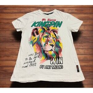 KINGPIN No Mercy Lion Graphic T-Shirt XL